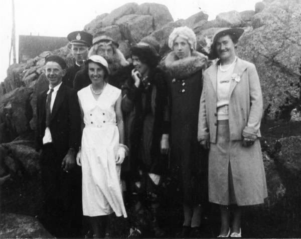 022: In costume for the school play by adults, directed by Florie O'Neill.l-r front Pat Ryan, Liz Counsel, Bess Ryan, Anne Ryan, Jenny Reddy; back Leonard Reddy, Vince McCarthy. (circa 1937)- Pat, Bess and Anne children of Denis Ryan &amp;amp; Mae Dunphy; Liz daughter of Thomas Counsel &amp;amp; Mary Cochrane; Jenny and Leonard children of James Reddy &amp;amp; Mary Anne Murphy; Vince son of James McCarthy &amp;amp; Julia Reddy.